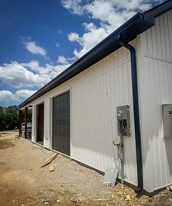 All seamless gutters are custom measured and cut on site.