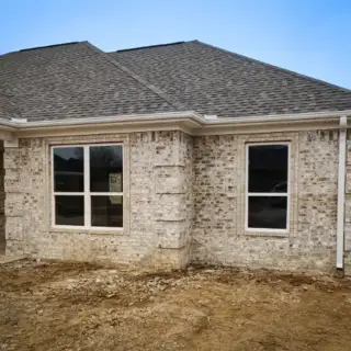 R & S Seamless Gutters installed this gutter system on a newly built home.